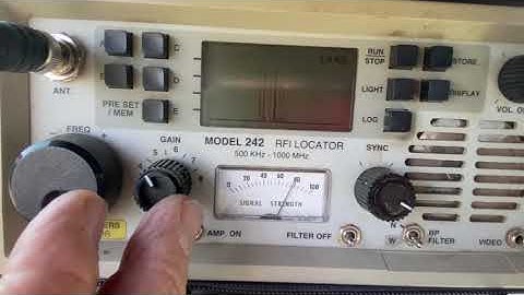 Hunting RFI during a line patrol with the RE 242.