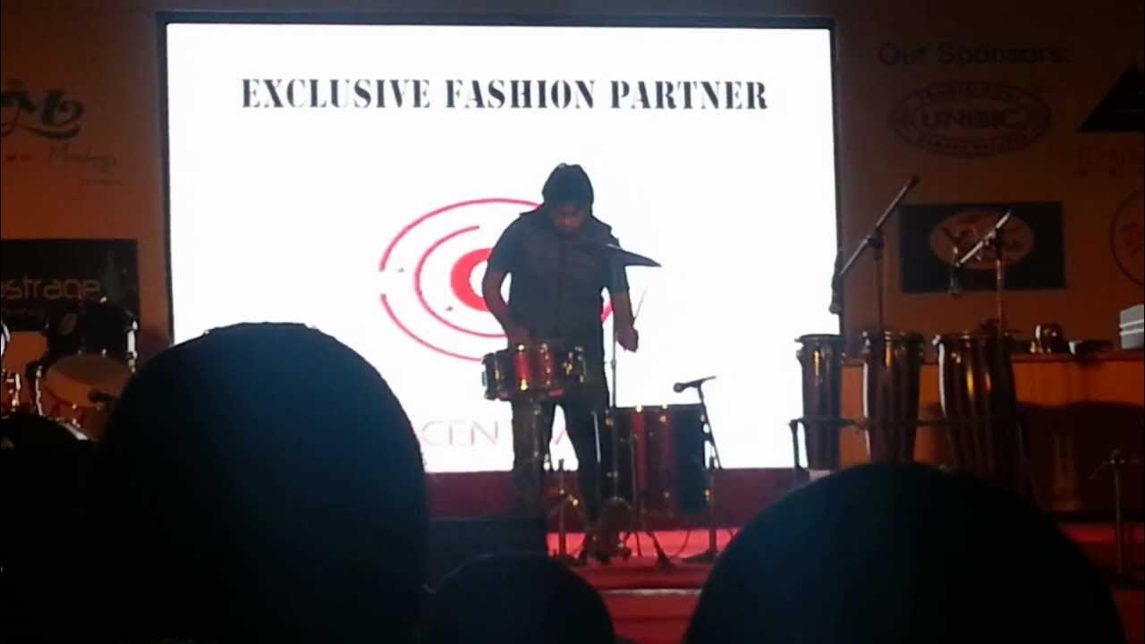 bhavesh drum beats at jayanagar jain college YouTube