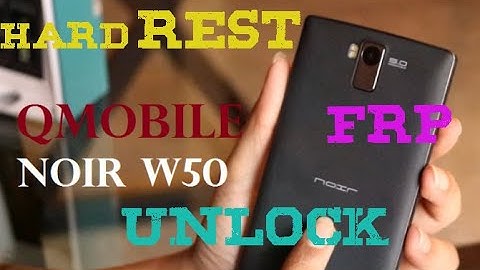 Q Mobile W50 pattern unlock| hard reset |Frp Google Account 2020