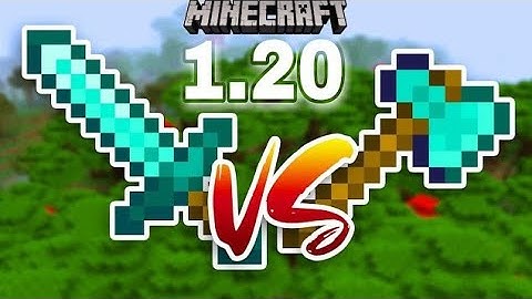 AXE vs SWORD Which One Is Better In Minecraft 1.20 Java Edition