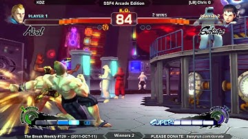 The Break Weekly #129 - SSF4ae W2 - KDZ VS [LB] Chris G