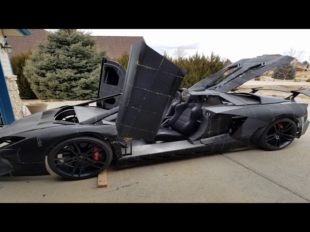 Американец у себя дома напечатал на 3D-принтере Lamborghini Aventador и на нем можно ездить. Сколько это стоит? Фото.
