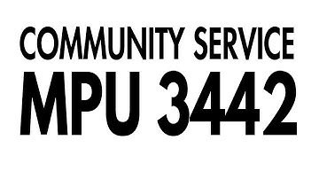 MPU3442 Community Service Video
