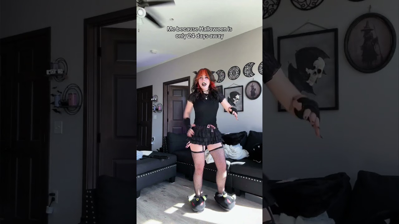 Me Because Halloween is Only 24 Days Away!🎃 #halloween #dance #gothic #gothicgirl #goth #alt