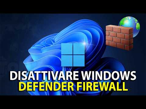 Come disabilitare Windows Defender FIREWALL su Windows 11 - tutorial
