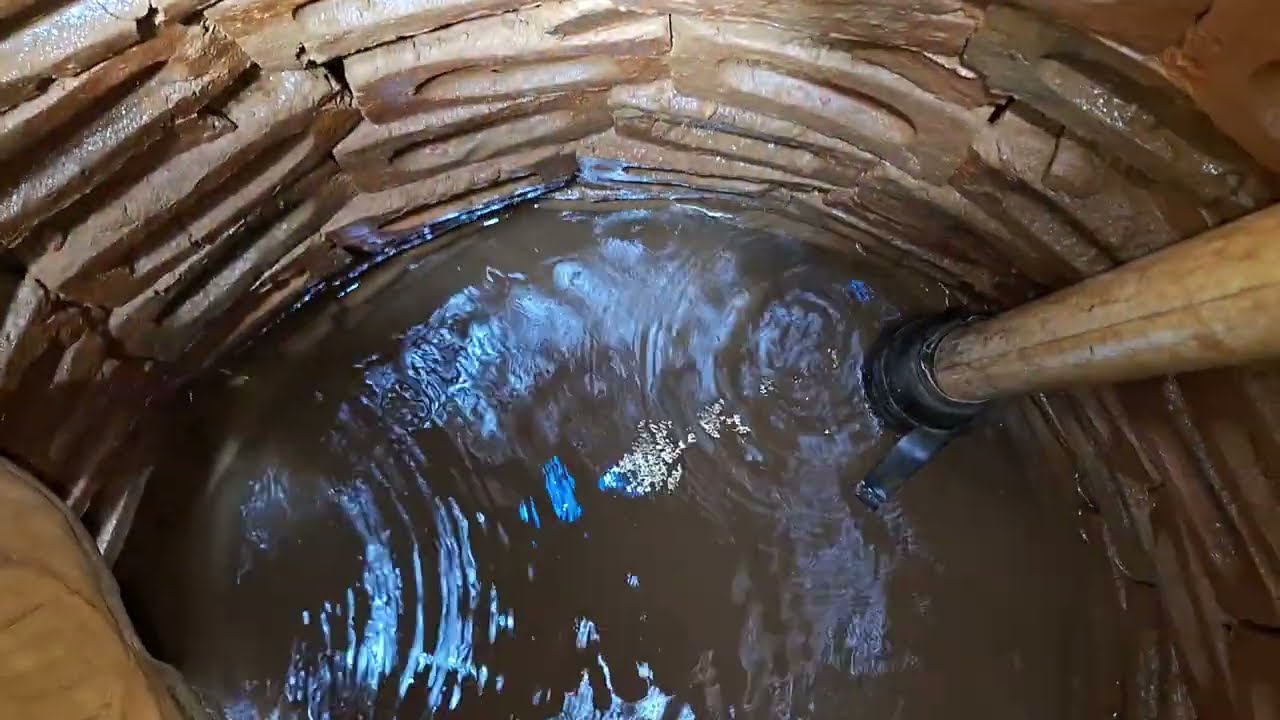 fui aprofundar poço cisterna deu gás 🥵