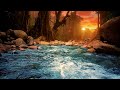 Deep Sleep River Sounds | Fall Asleep Fast with Relaxing Nature Ambience and Water Sounds