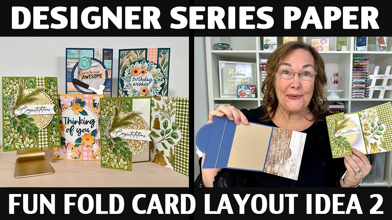 Stamping Jill - Designer Series Paper Fun Fold Card Layout Ideas 2 ...