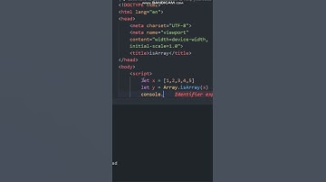 isArray in JavaScript #shorts #shortyoutube #short #shortvideo #shortviral