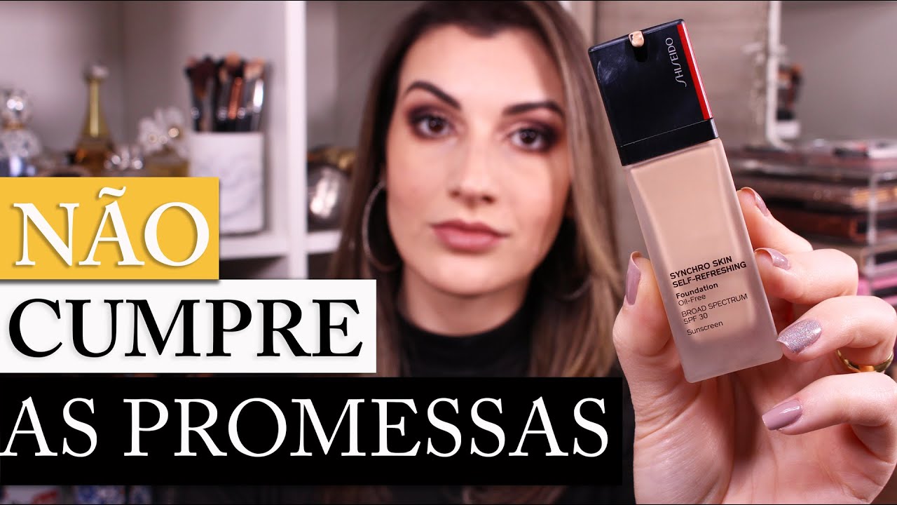 RESENHA BASE SHISEIDO SYNCHRO SKIN SELF REFRESHING - COR 160 SHELL | PELE ACNEICA | MAY DANCINI