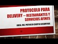 EXPLICACIÓN A LA GUÍA TÉCNICA PARA RESTAURANTES Y SERVICIOS AFINES - REPARTO A DOMICILIO (DELIVERY)