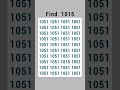 Find 1015 Find 1015