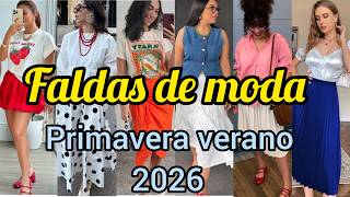 Faldas De Moda 2026 Tendencia En Faldas Primavera Verano