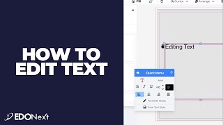 How to Edit Text in EDONext