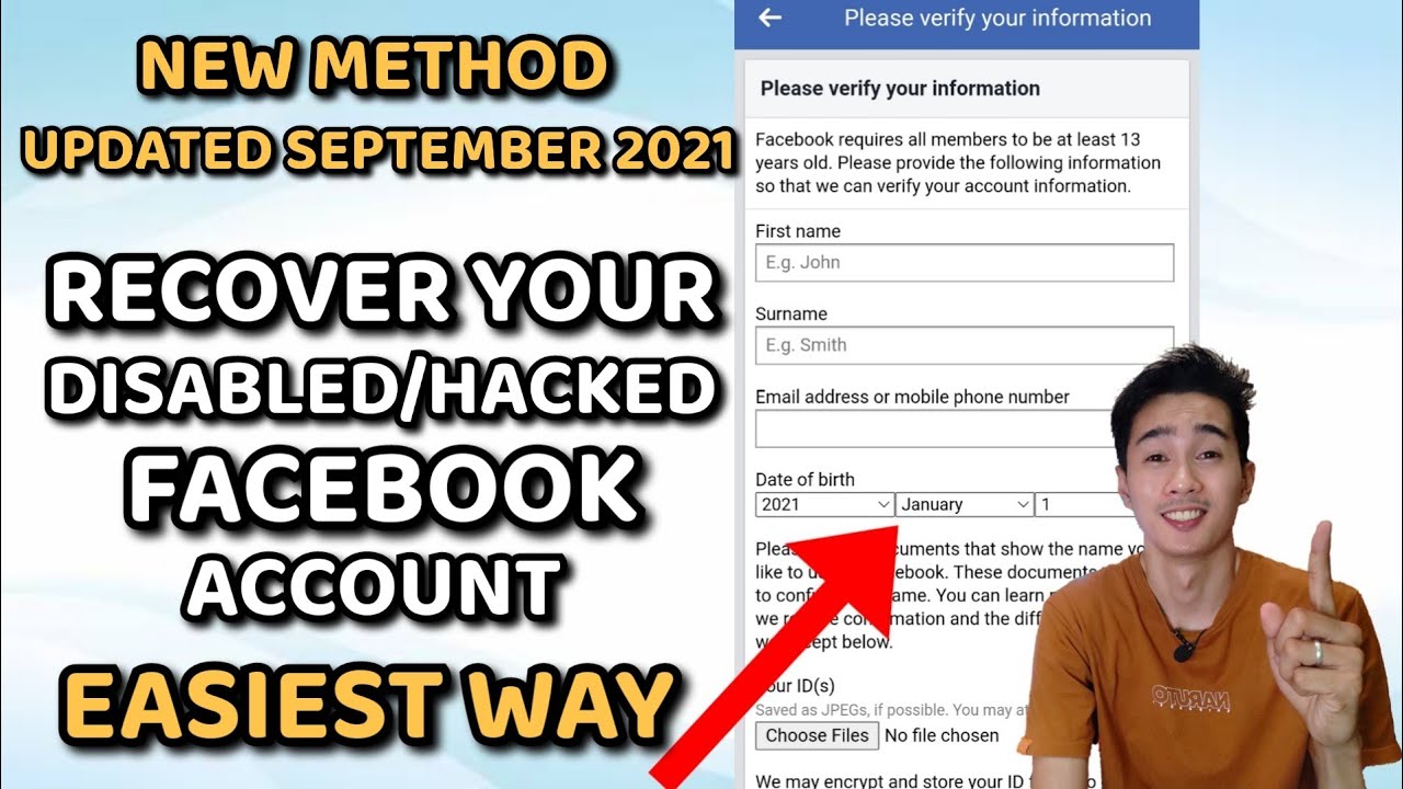 NEW METHOD - HOW TO RECOVER A DIASBLED or HACKED FACEBOOK ACCOUNT
