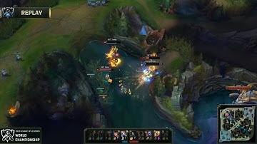 Yuumi does 4k damage in a teamfight Worlds 2019