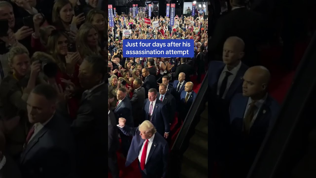 Trump SWARMED By Security At RNC