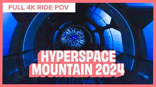 Hyperspace Mountain FULL 4K Front Row POV, Season of the Force, Disneyland 2024