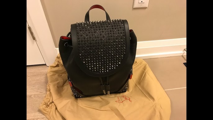 Christian Louboutin Men's Backparis Embossed Leather Backpack