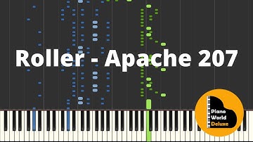 Roller - Apache 207 || Piano Tutorial || (Synthesia) || (Advanced)