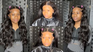 Straight SCALPED🔥MELTED 13x6 Body Wave Wig| 2 ponytails W/Body Curls✨Megalook Hair🔥