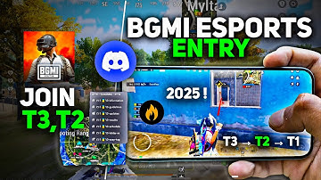 How to Join BGMI Esports in 2025 | Register T3 Scrims in Discord | how to join BGMI custom 🔥