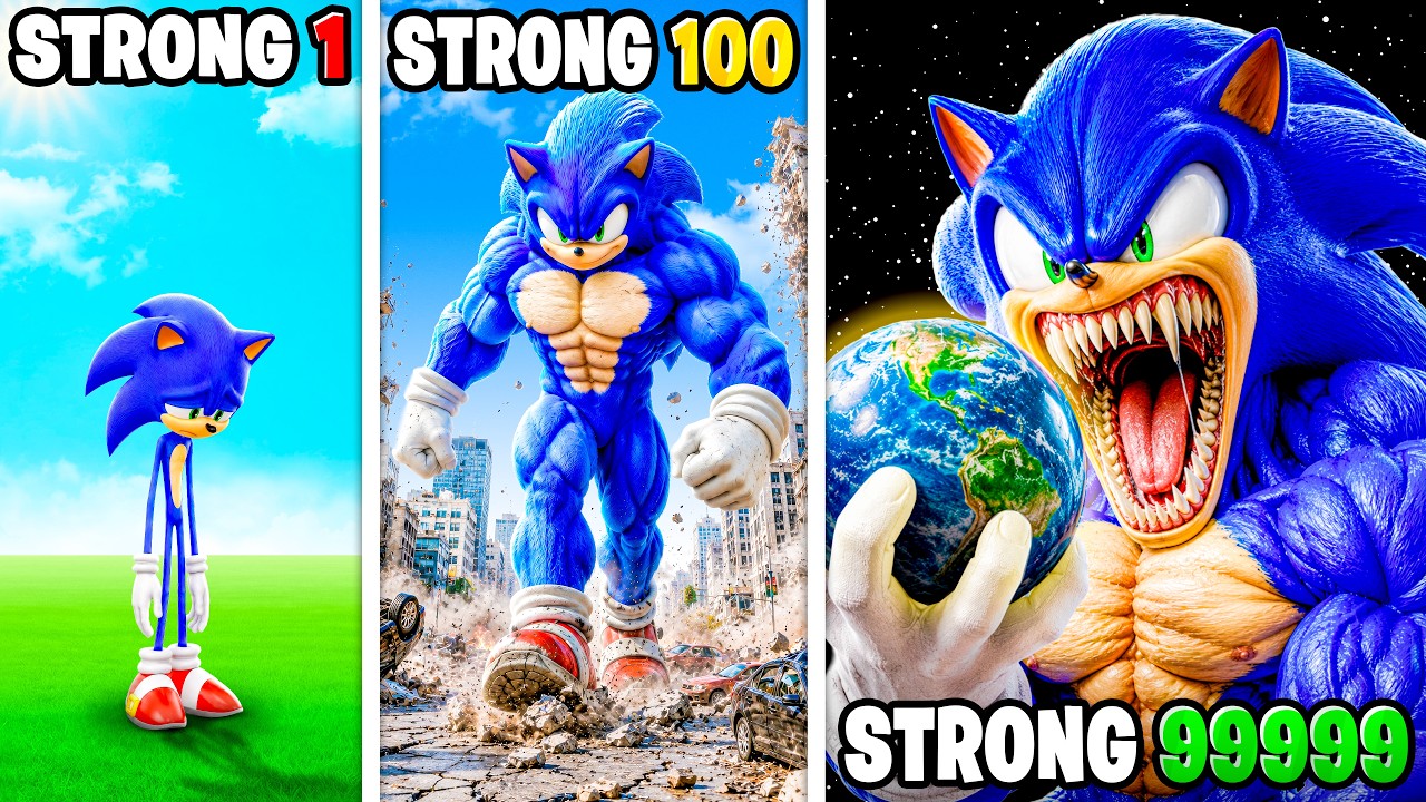 Weakest to STRONGEST SONIC in GTA 5!