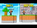 I Survived 100 Days In Minecraft Skyblock (Here's What Happened)
