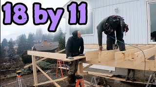 Large deck build in one HOT minute
