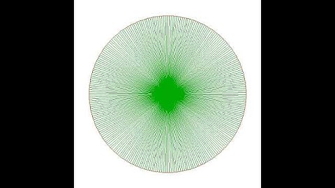 Drawing of a regular 255-gon inscribed in a circle