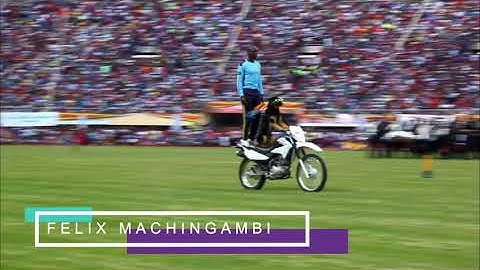 ZRP Dog Rides Motorbike Zimbabwe