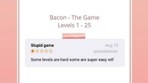 Bacon the Game - Levels 1 - 25 Gameplay Walkthrough #1