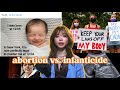 Abortion vs infanticide is there a moral difference