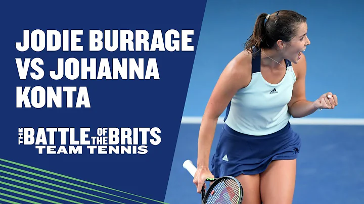 Battle of the Brits Team Tennis: Jodie Burrage vs ...