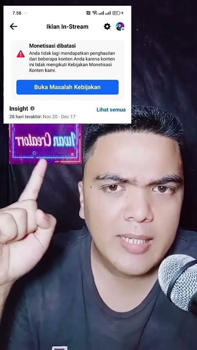 cara hilangkan monetisasi dibatasi pada Facebook