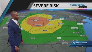 Charlotte temperatures heat back up Monday, storms Tuesday