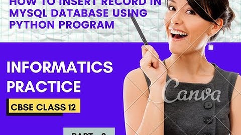 INSERT RECORD IN MySQL TABLE USING PYTHON PROGRAM | CBSE CLASS 12 | PART - 1 #mysql#python