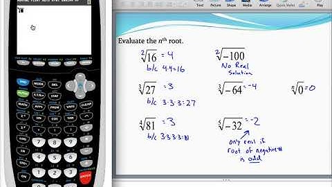 Calculating 4th and 5th roots using a graphing calculator