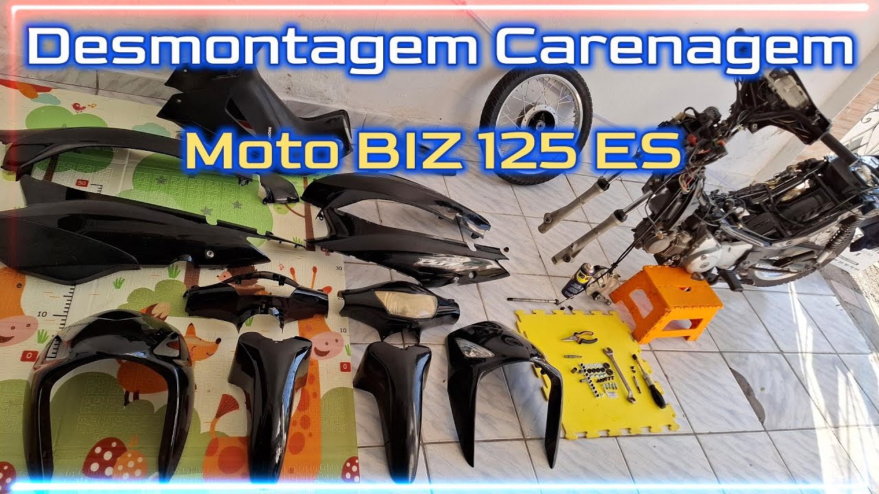Como desmontar a carenagem Honda Biz ES 125 2010.