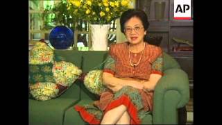 Philippines Manila Cory Aquino Looks Back Over 10 Years
