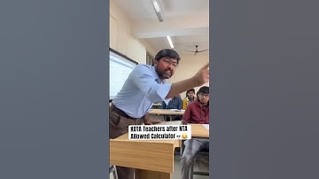 KOTA Teachers on NTA Allowing Calculator in JEE Mains 💀😂 IIT JEE Prep | JEE Mains & Advanced #iit