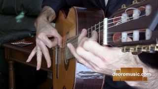 How to: 3 Finger Rasgueo - Applied to Buleria - Diego de Oro chords