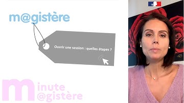 Minute M@gistère - Comment ouvrir une session ? (1)