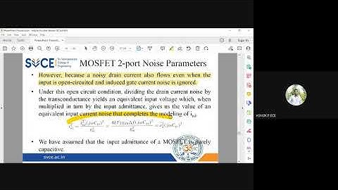 MIC&RFSD | Lecture-178 | Design of Low Noise Amplifiers Part-2