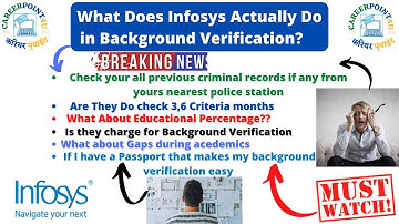 THE PROCESS OF INFOSYS COMPANY TO DO BACKGROUND VERIFICATION 2022-23? YOU SHOULD KNOW | MUST SEE
