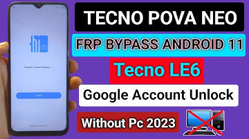 Tecno Pova Neo Frp Bypass Android 11| Tecno LE6 Google Account Unlock | Without Pc | New Method 2023