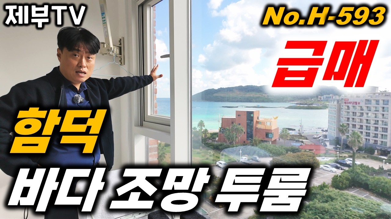 (급매) 제주도 함덕 해수욕장이 시원하게 보이는 투룸이에요 H-593 세컨하우스로도 너무 좋은거 같아요
