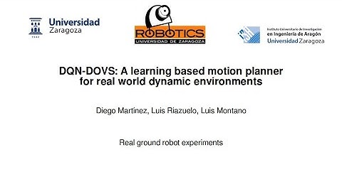 DQN-DOVS: Real ground robot experiments