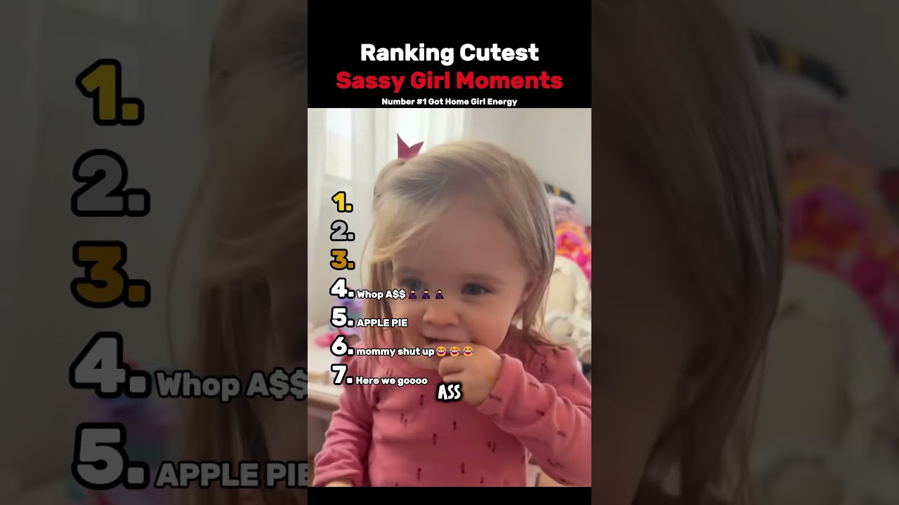 Ranking the Cutest Sassy Girl Moments 😎✨