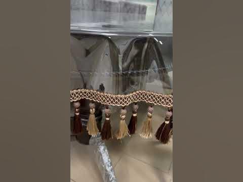 Скатерть из мягкого гибкого стекла с отделкой декоративной бахромой # ...